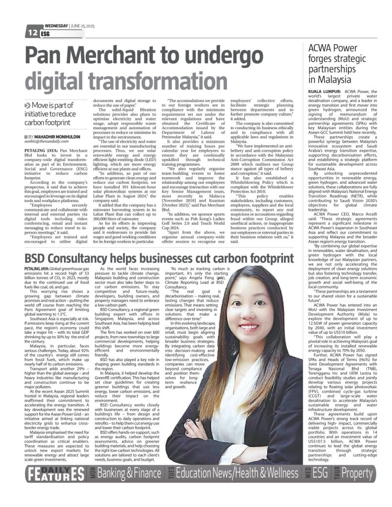 BSD Consultancy helps businesses cut their carbon footprint